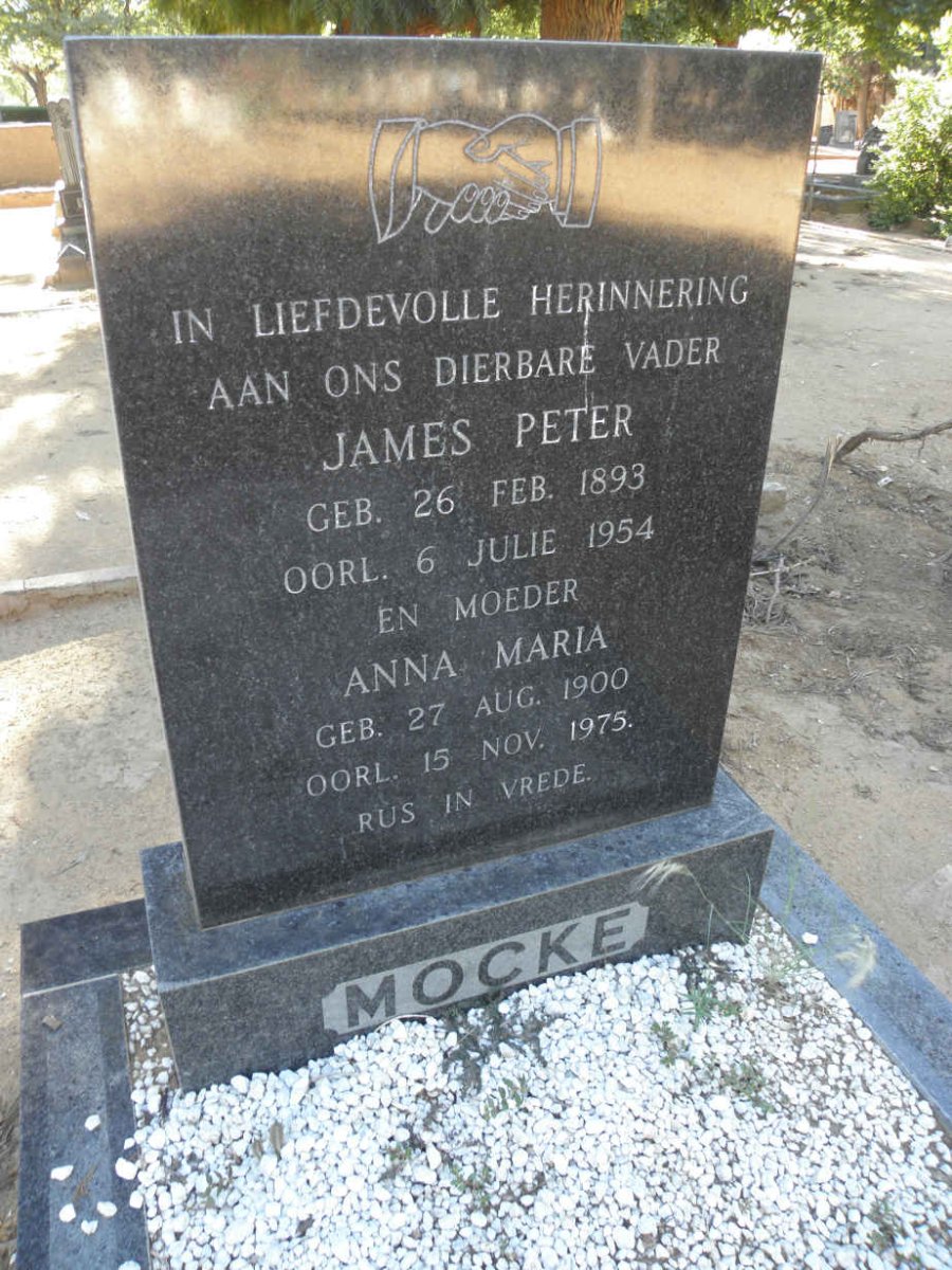 MOCKE James Peter 1893-1954 &amp; Anna Maria 1900-1975