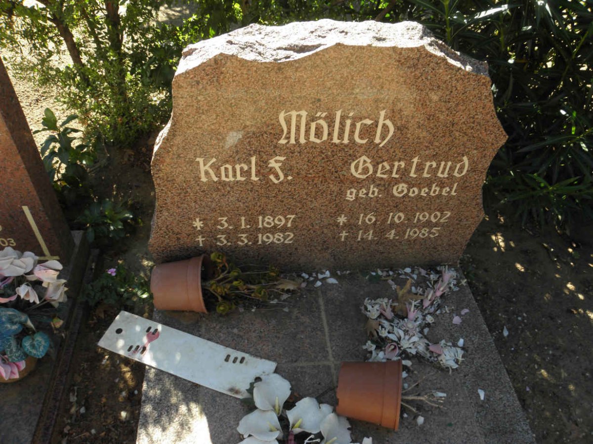 MÖLICH Karl F. 1897-1982 &amp; Gertrud GOEBEL 1902-1985