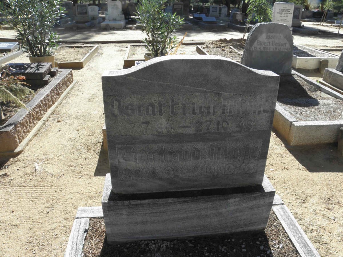 MONE Oscar Erich 1886-1948 &amp; Gertrud 1892-1963