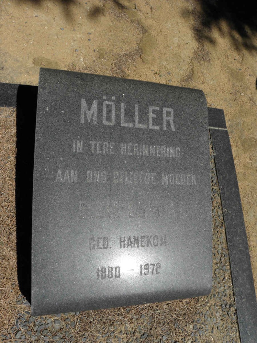MÖLLER ? nee HANEKOM 1880-1972