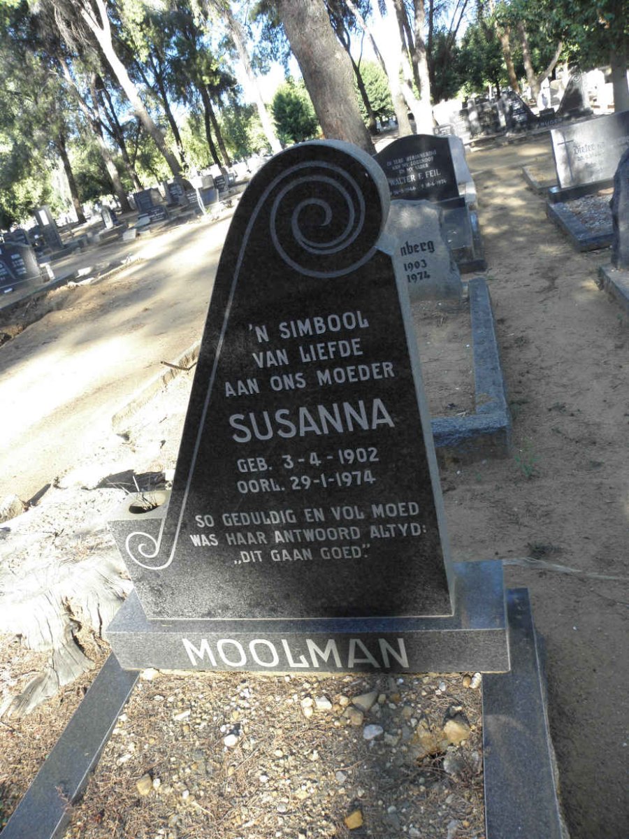MOOLMAN Susanna 1902-1974