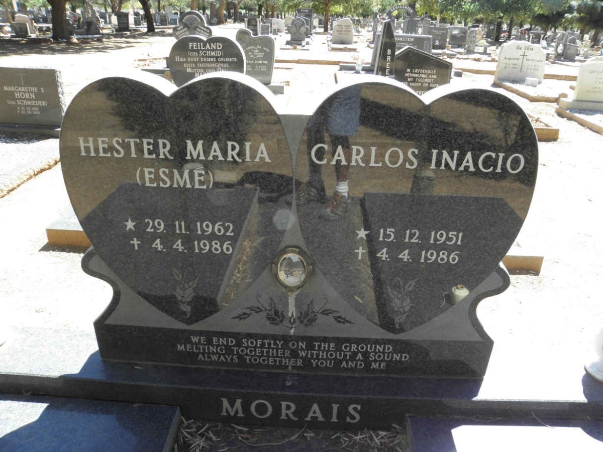 MORAIS Carlos Inacio 1951-1986 &amp; Hester Maria 1962-1986