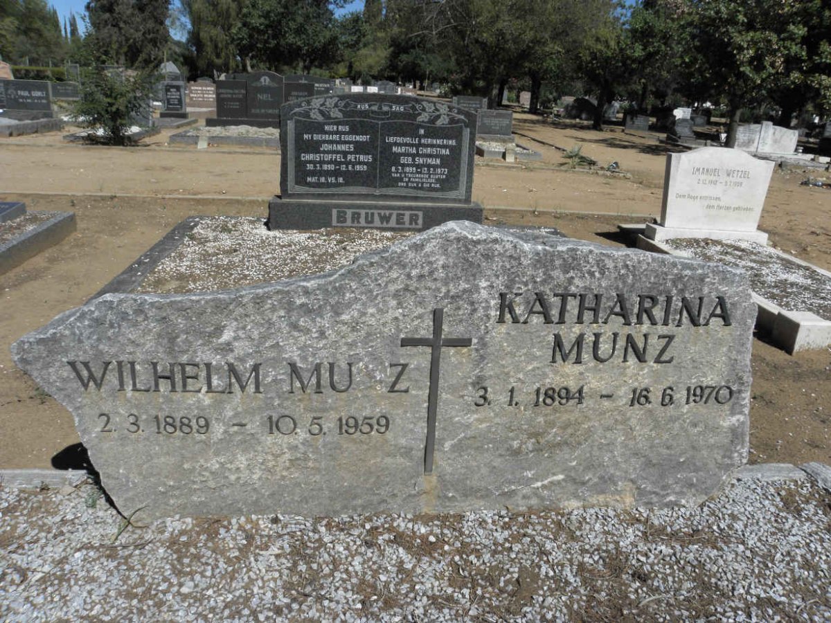 MUNZ Wilhelm 1889-1959 &amp; Katharina 1894-1970