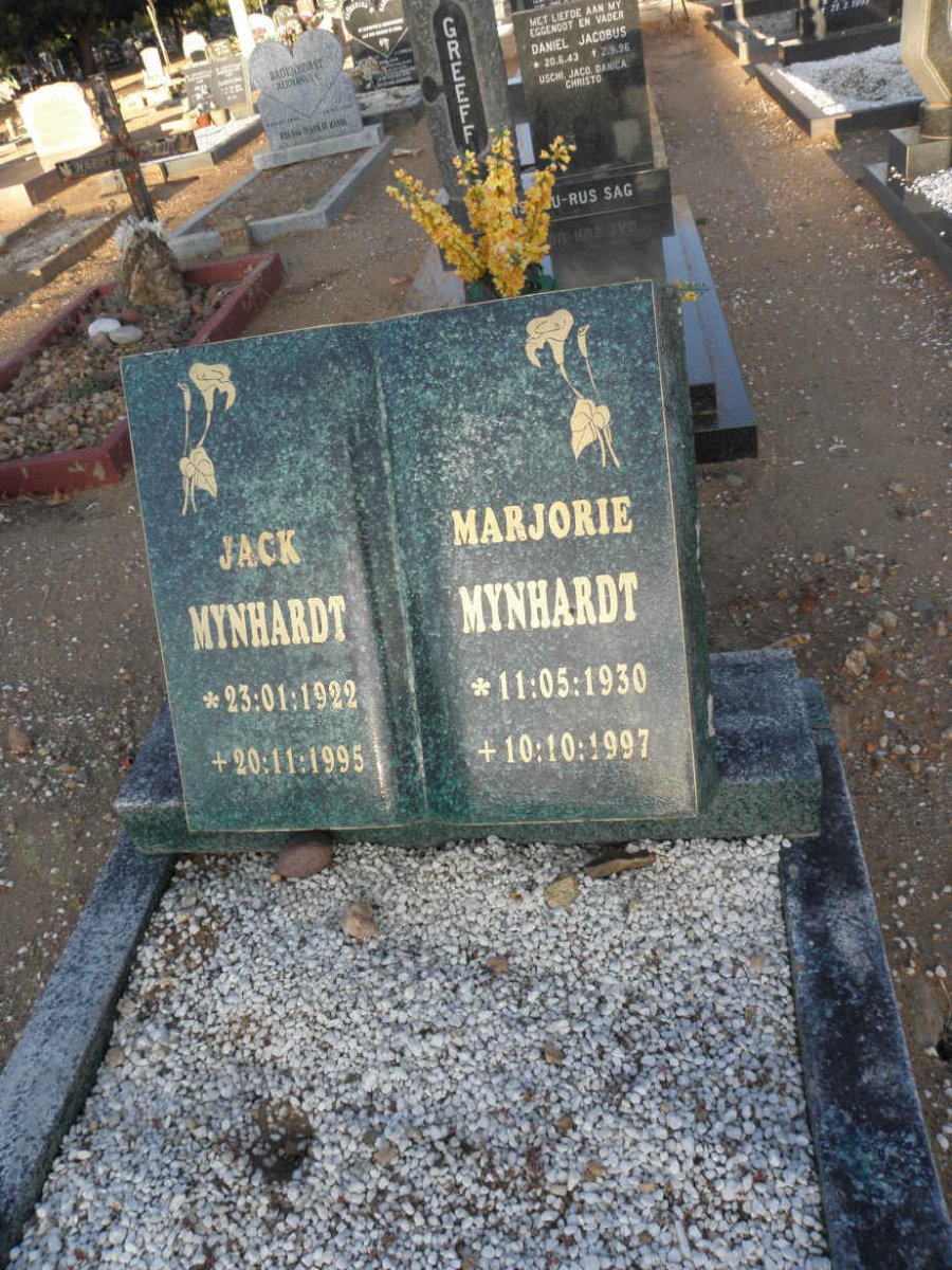 MYNHARDT Jack 1922-1995 &amp; Marjorie 1930-1997