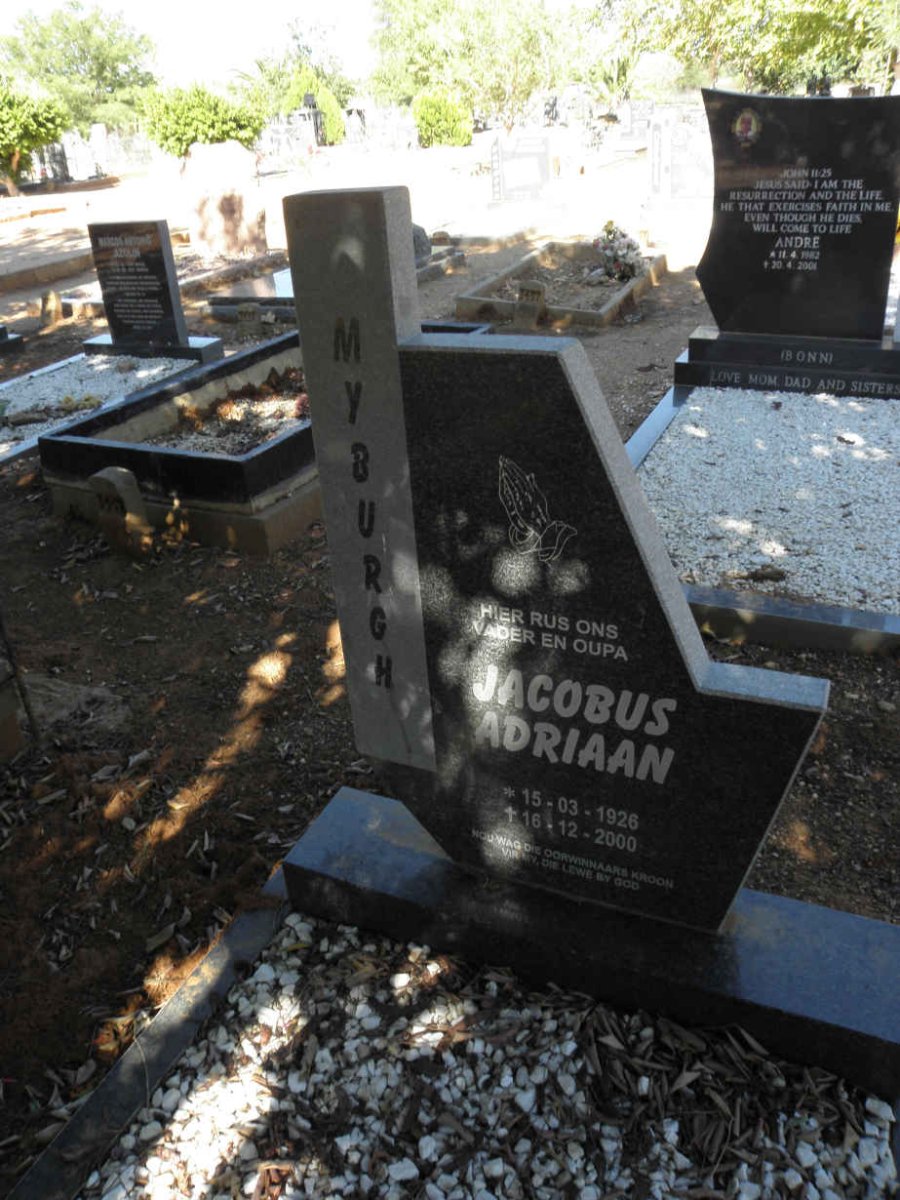 MYBURGH Jacobus Adriaan 1926-2000