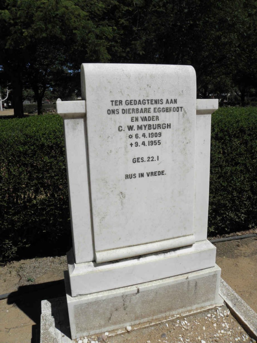 MYBURGH C.W. 1909-1955