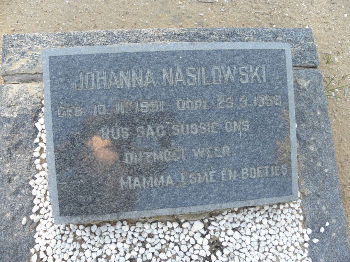 NASILOWSKI Johanna 1951-1958