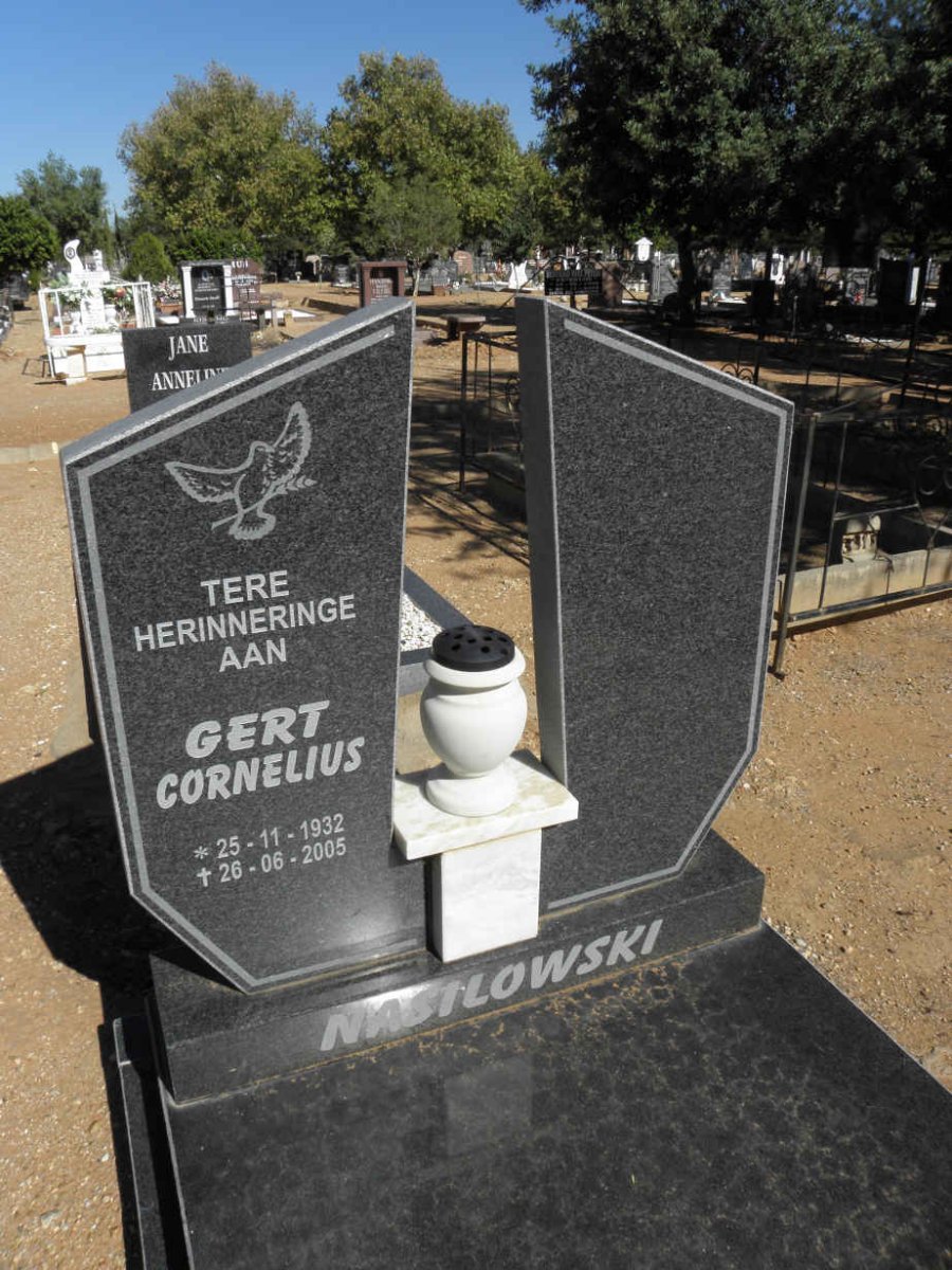 NASILOWSKI Gert Cornelius 1932-2005