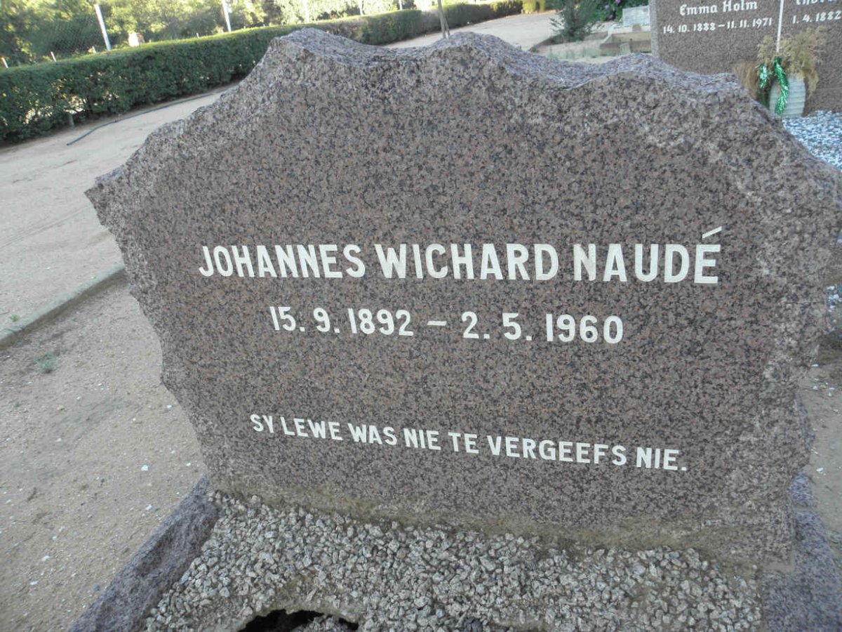 NAUDÉ Johannes Wichard 1892-1960