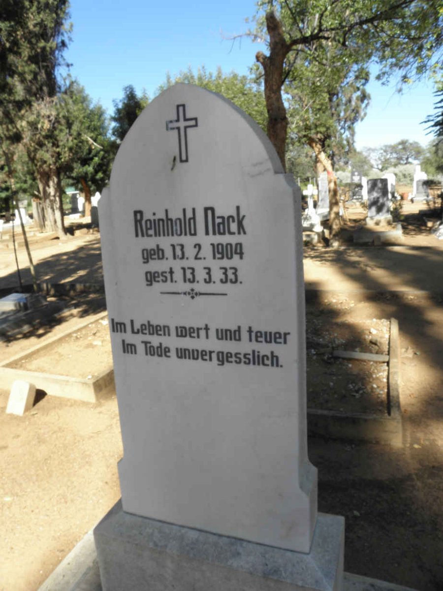 NACK Reinhold 1904-1933