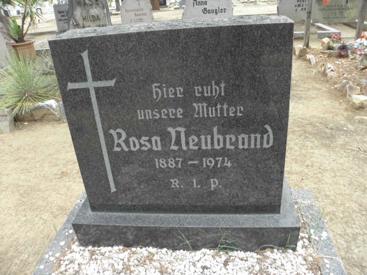NEUBRAND Rosa 1887-1974