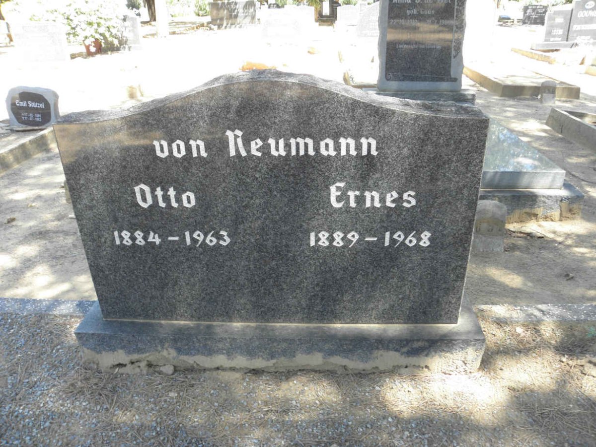 NEUMANN Otto, von 1884-1963 :: VON NEUMANN Ernes 1889-1968
