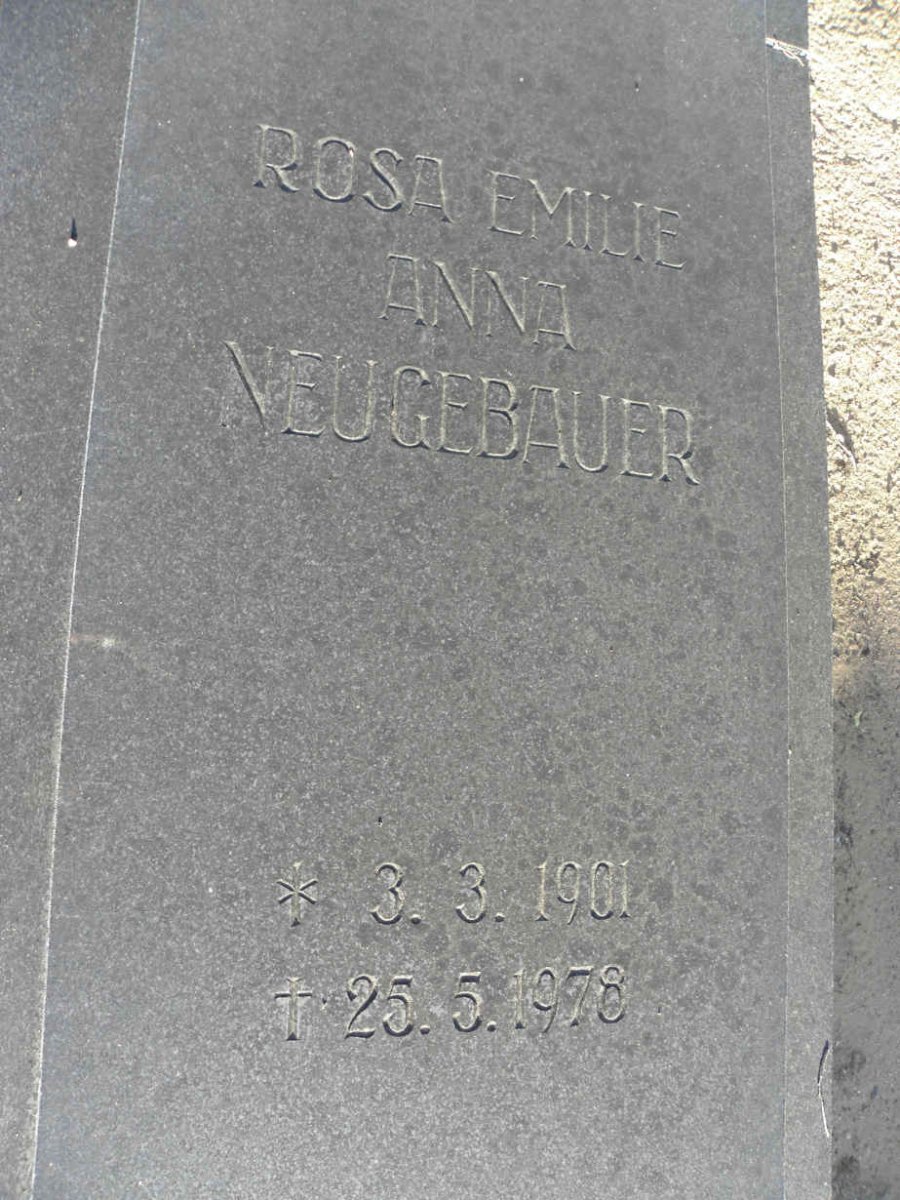NEUGEBAUER Rosa Emilie Anna 1901-1978