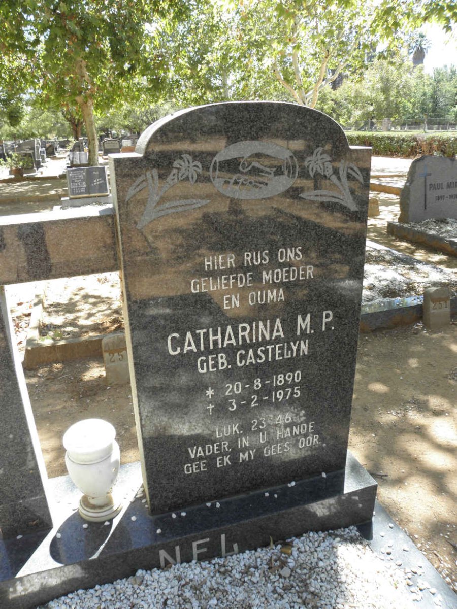 NEL Catharina M.P. nee CASTELYN 1890-1975
