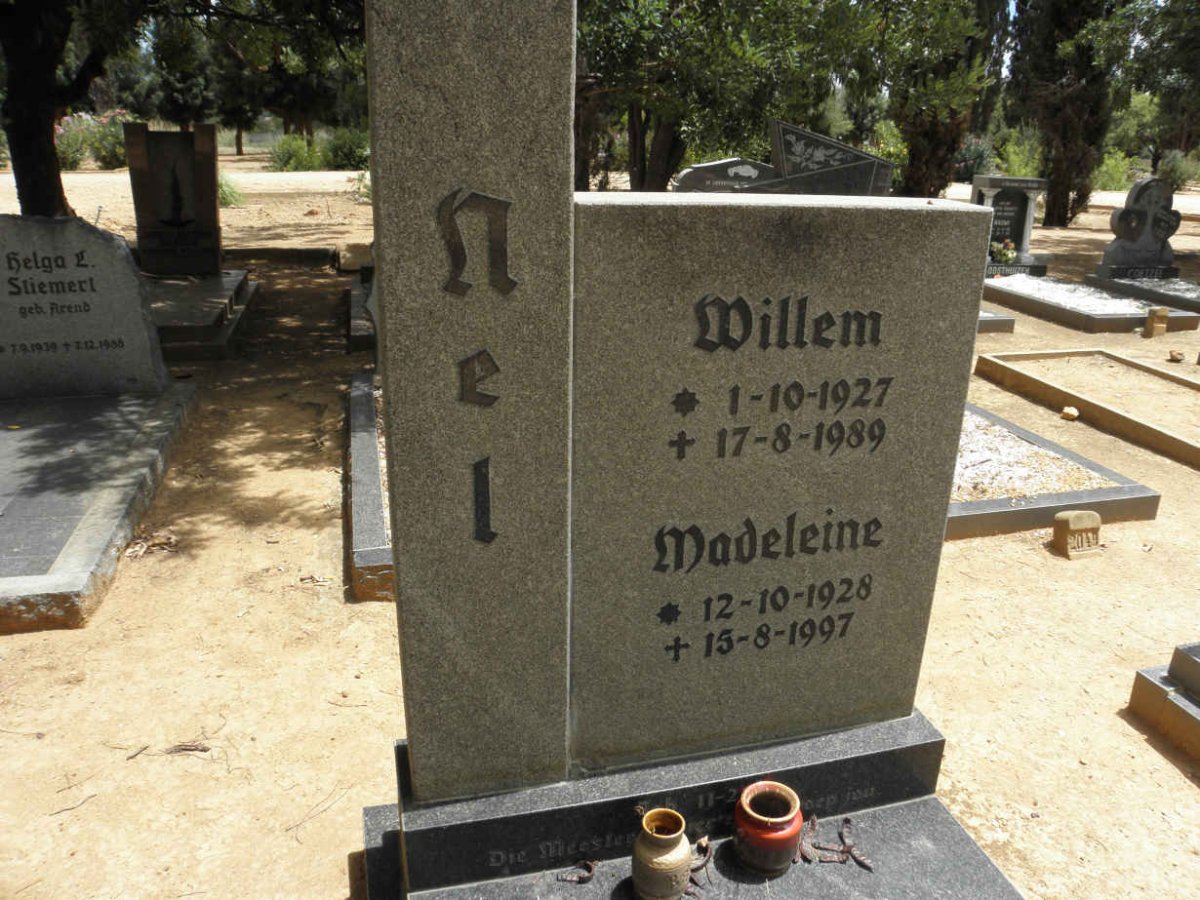 NEL Willem 1927-1989 &amp; Madeleine 1928-1997