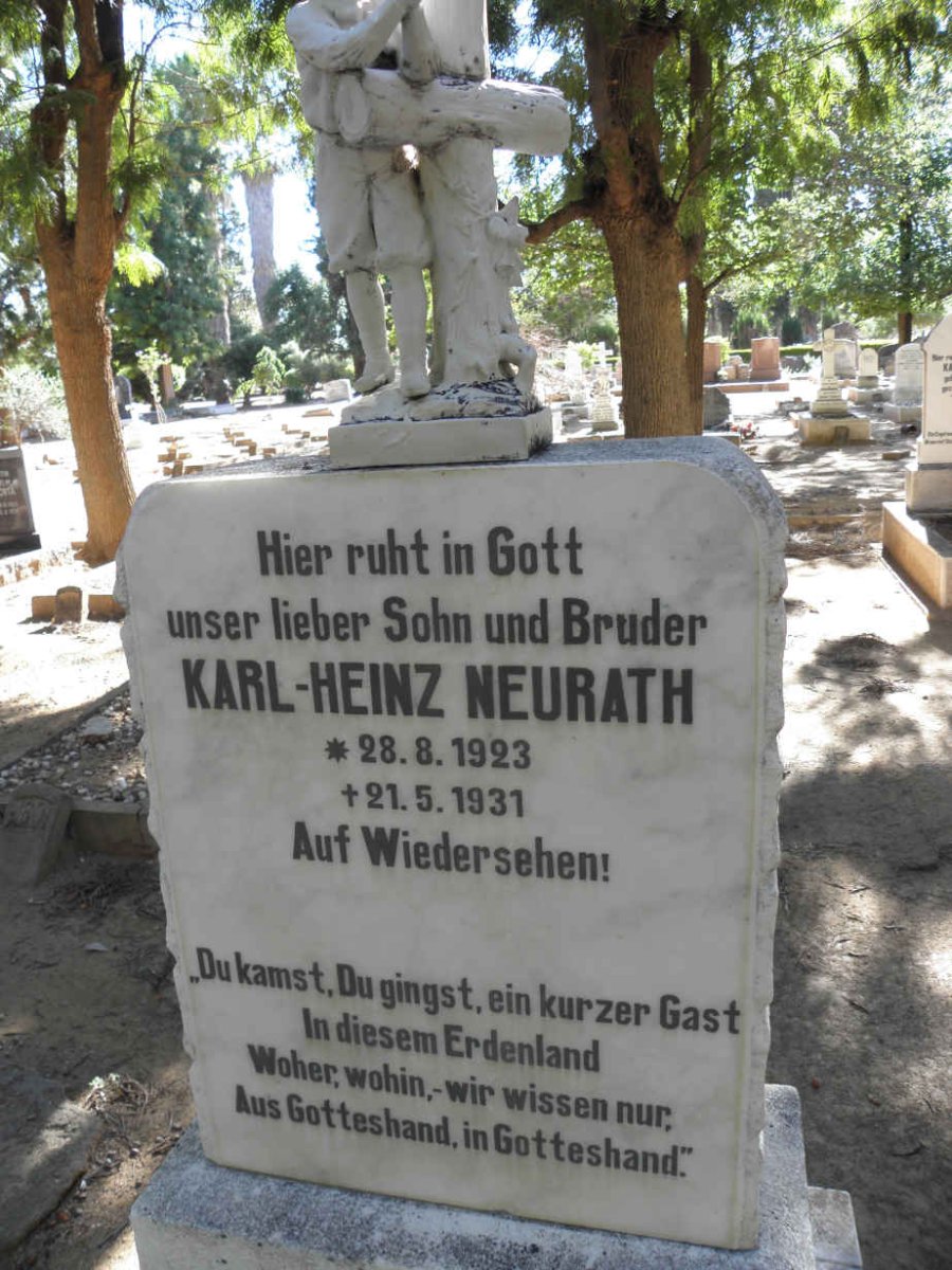 NEURATH Karl-Heinz 1923-1931