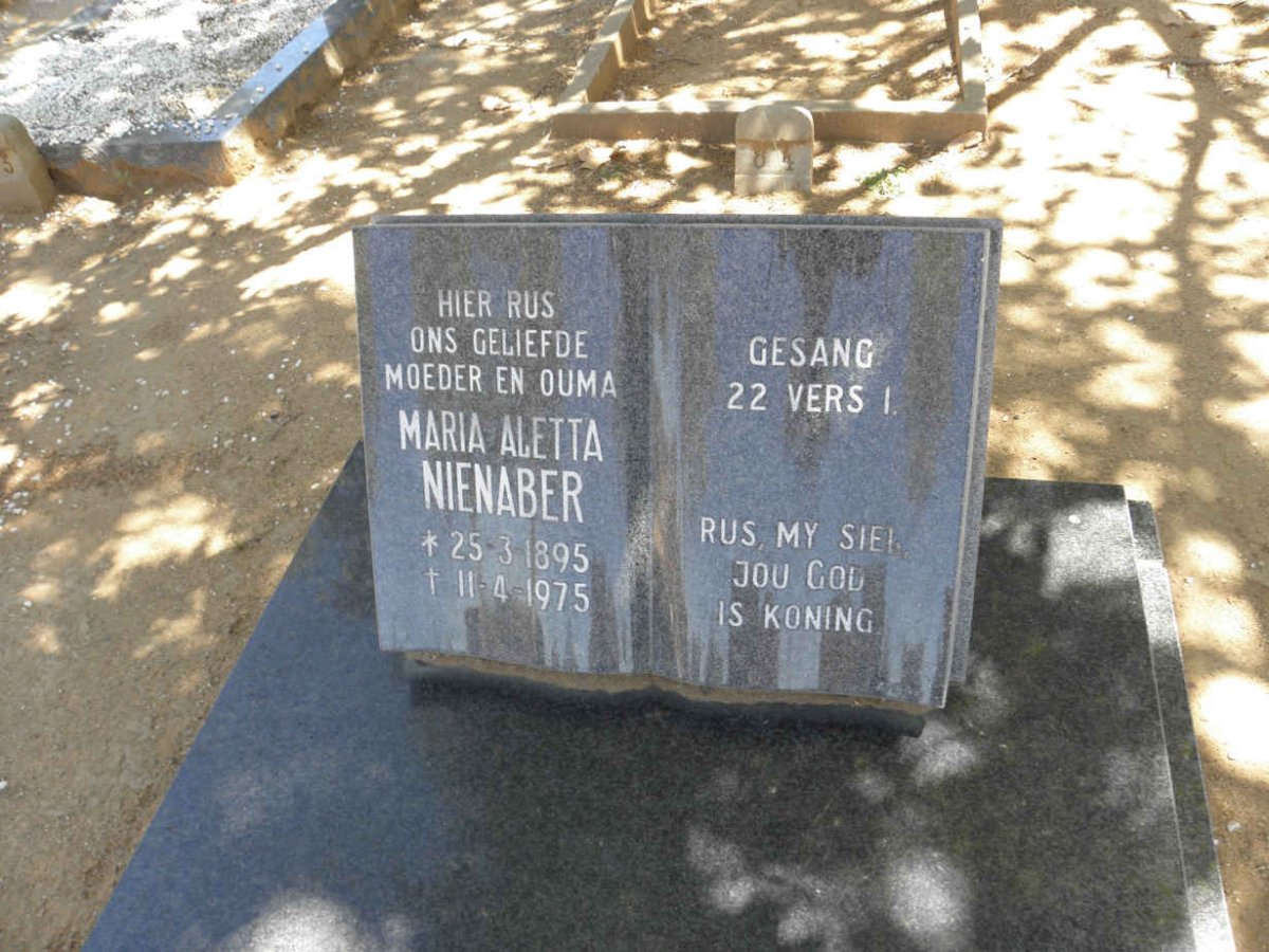 NIENABER Maria Aletta 1895-1975