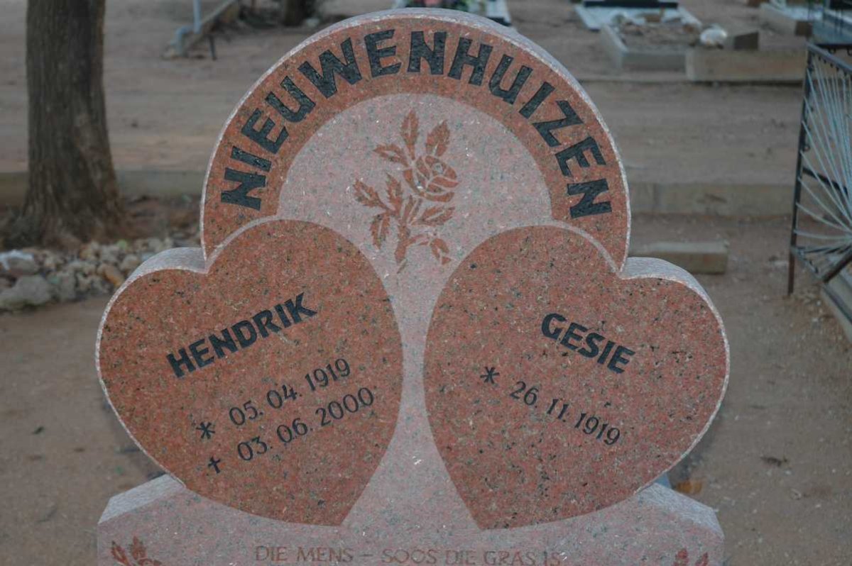 NIEUWENHUIZEN Hendrik 1919-2000 &amp; Gesie 1919-