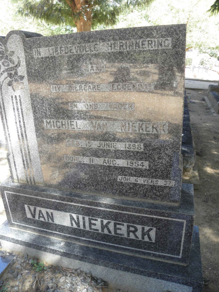 NIEKERK Michiel, van 1898-1954