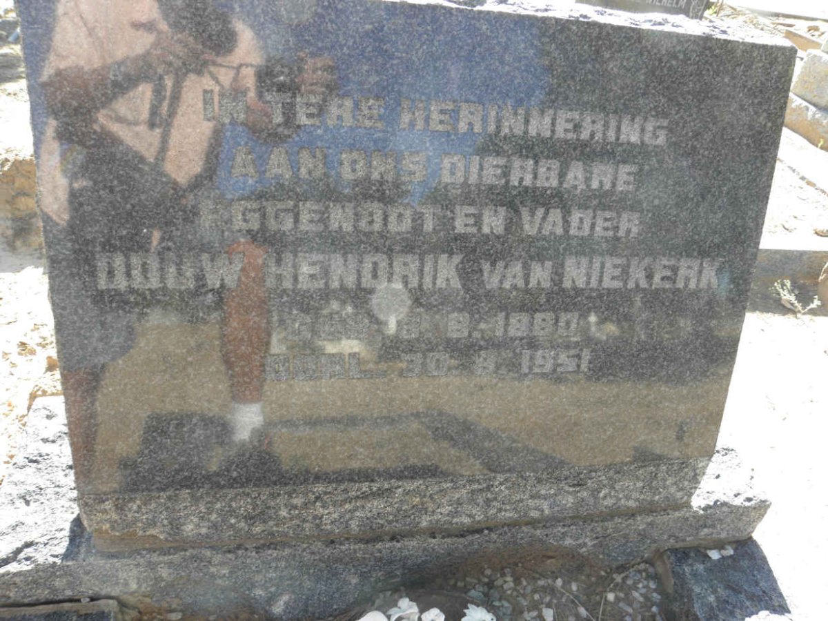 NIEKERK Douw Hendrik, van 1880-1951