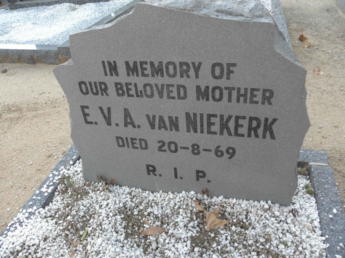 NIEKERK E.V.A., van -1969