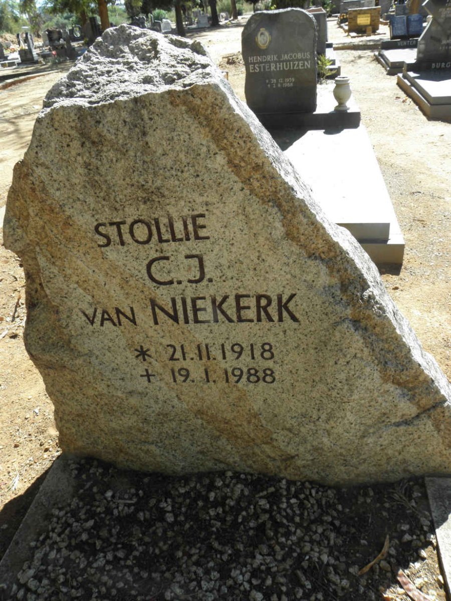 NIEKERK C.J., van 1918-1988