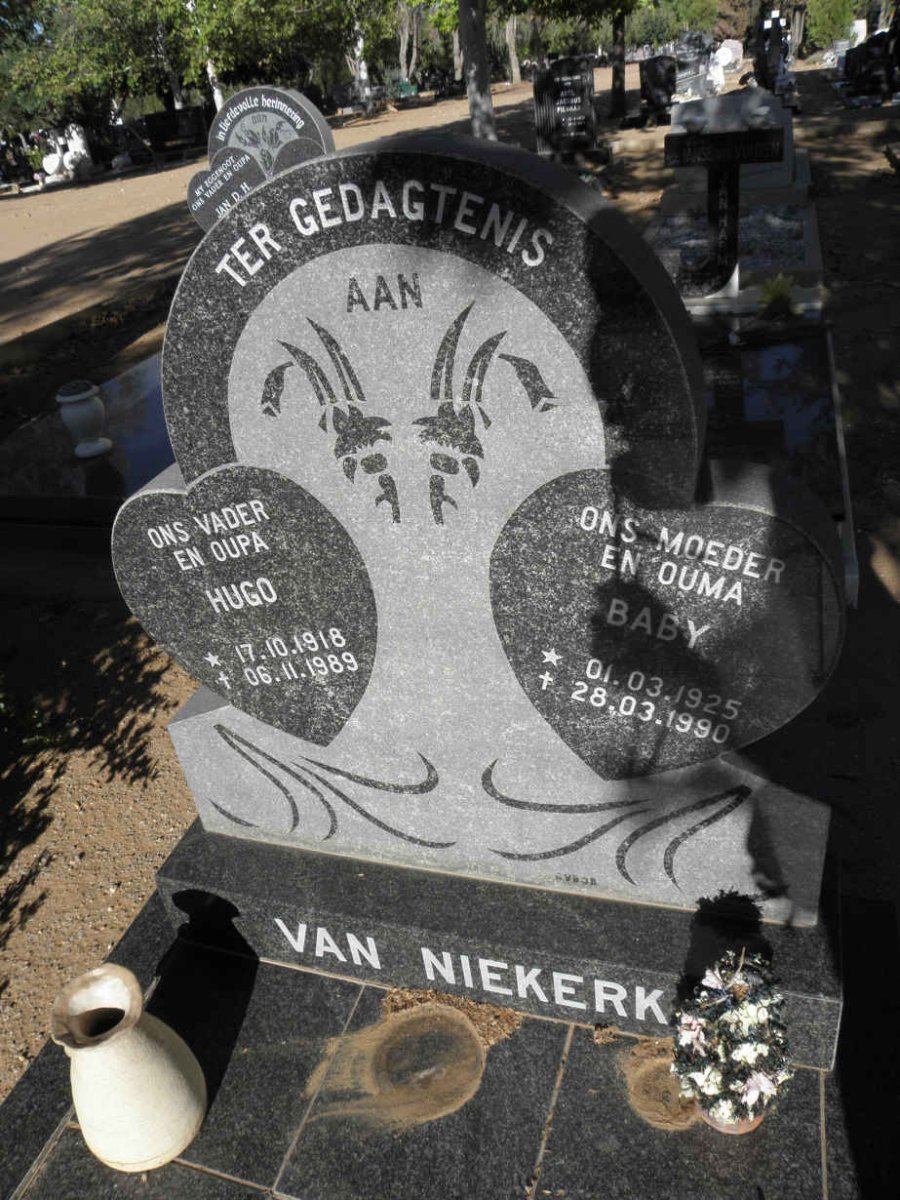 NIEKERK Hugo, van 1918-1989 &amp; Baby 1925-1990