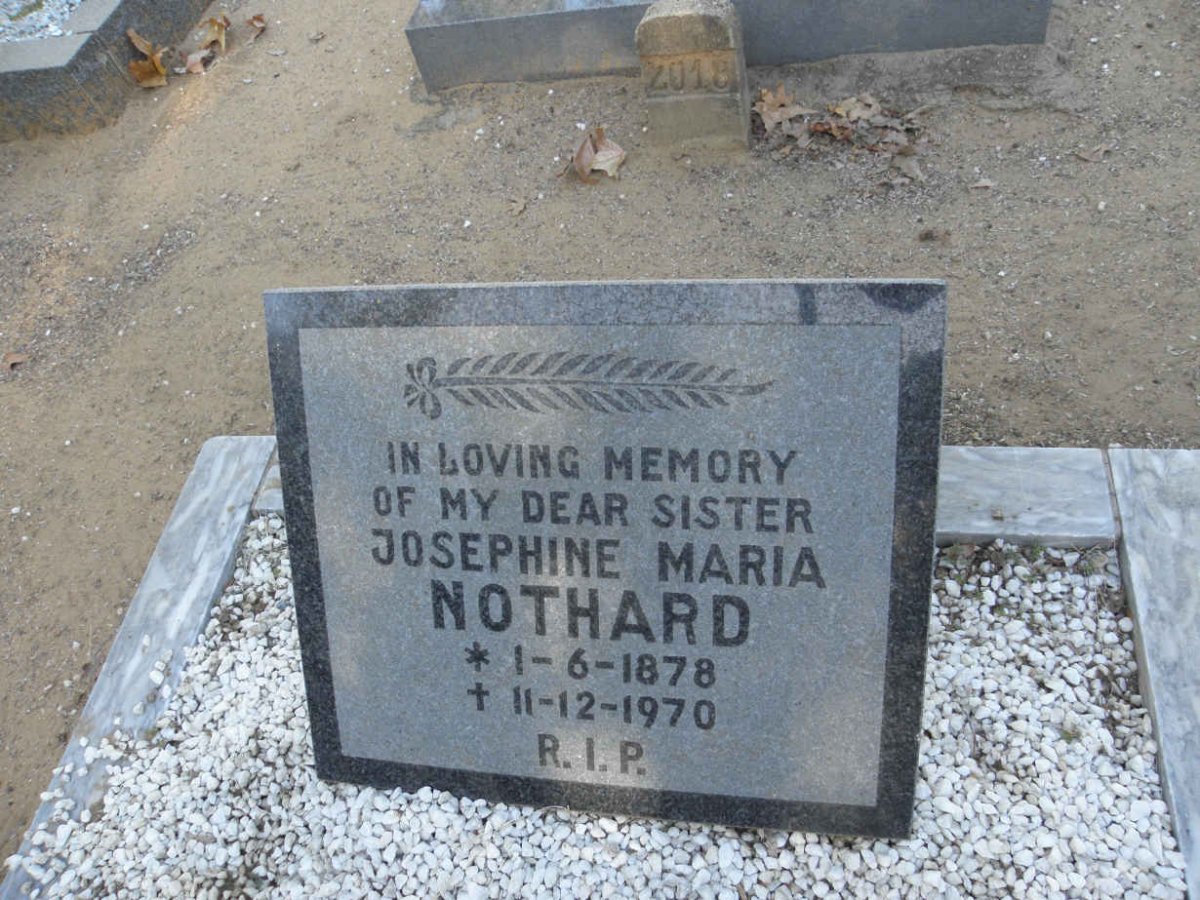 NOTHARD Josephine Maria 1878-1970