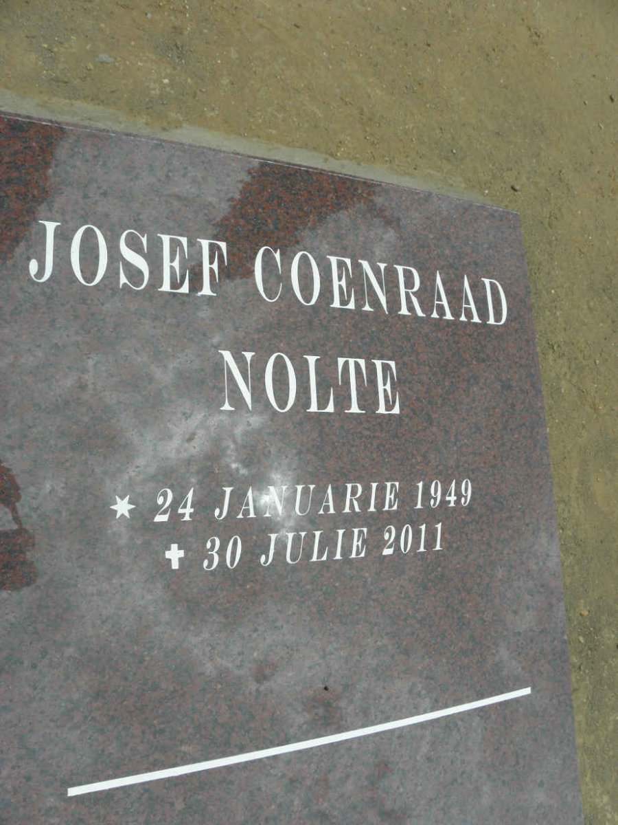 NOLTE Josef Coenraad 1949-2011