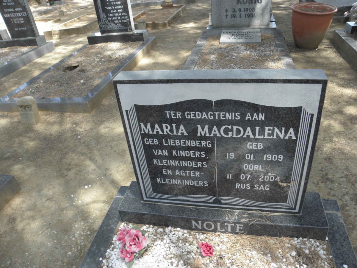 NOLTE Maria Magdalena 1909-2004