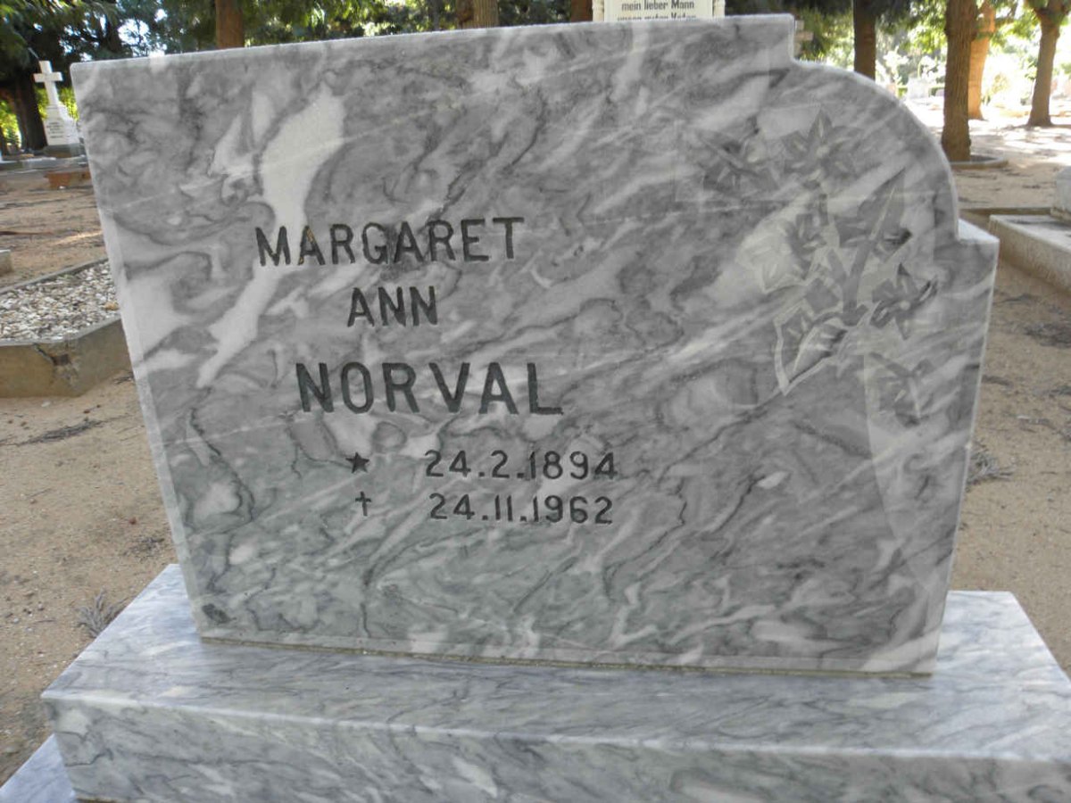 NORVAL Margaret Ann 1894-1962