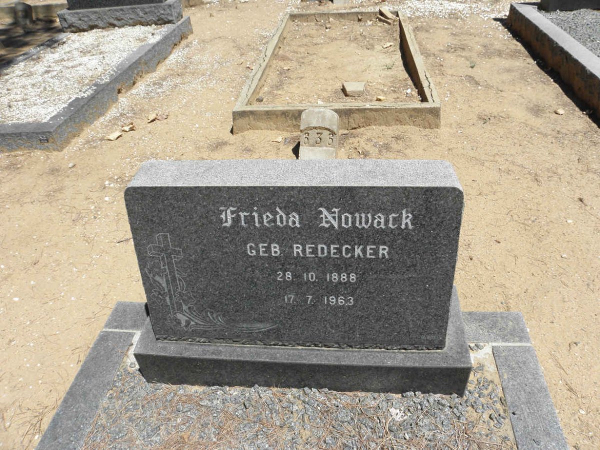 NOWACK Frieda nee REDECKER 1888-1963