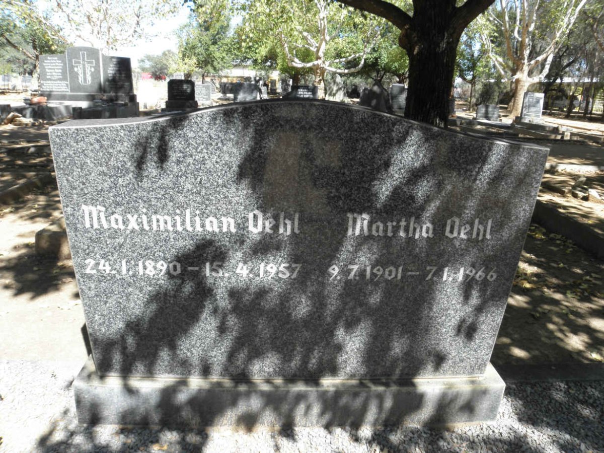 OËHL Maximilian 1890-1957 &amp; Martha 1901-1966