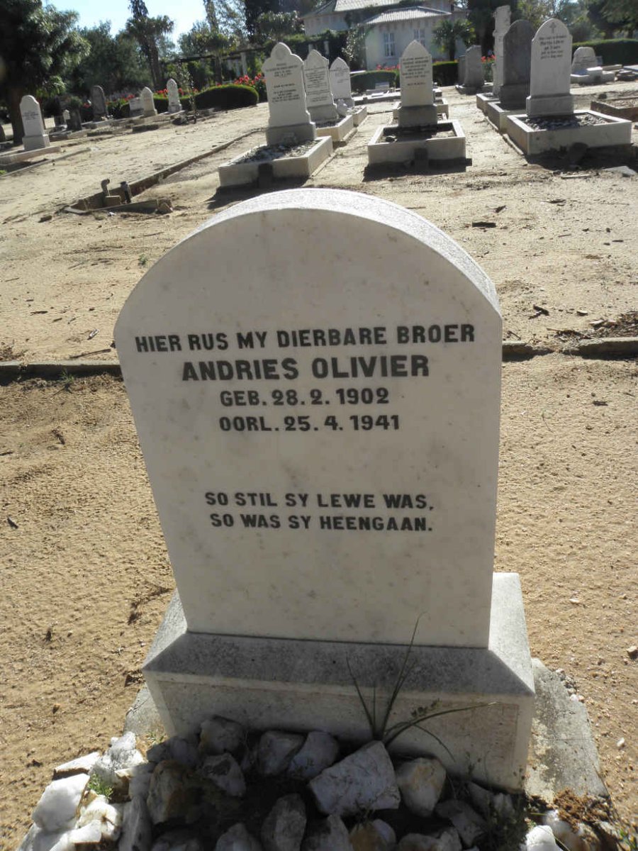 OLIVIER Andries 1902-1941