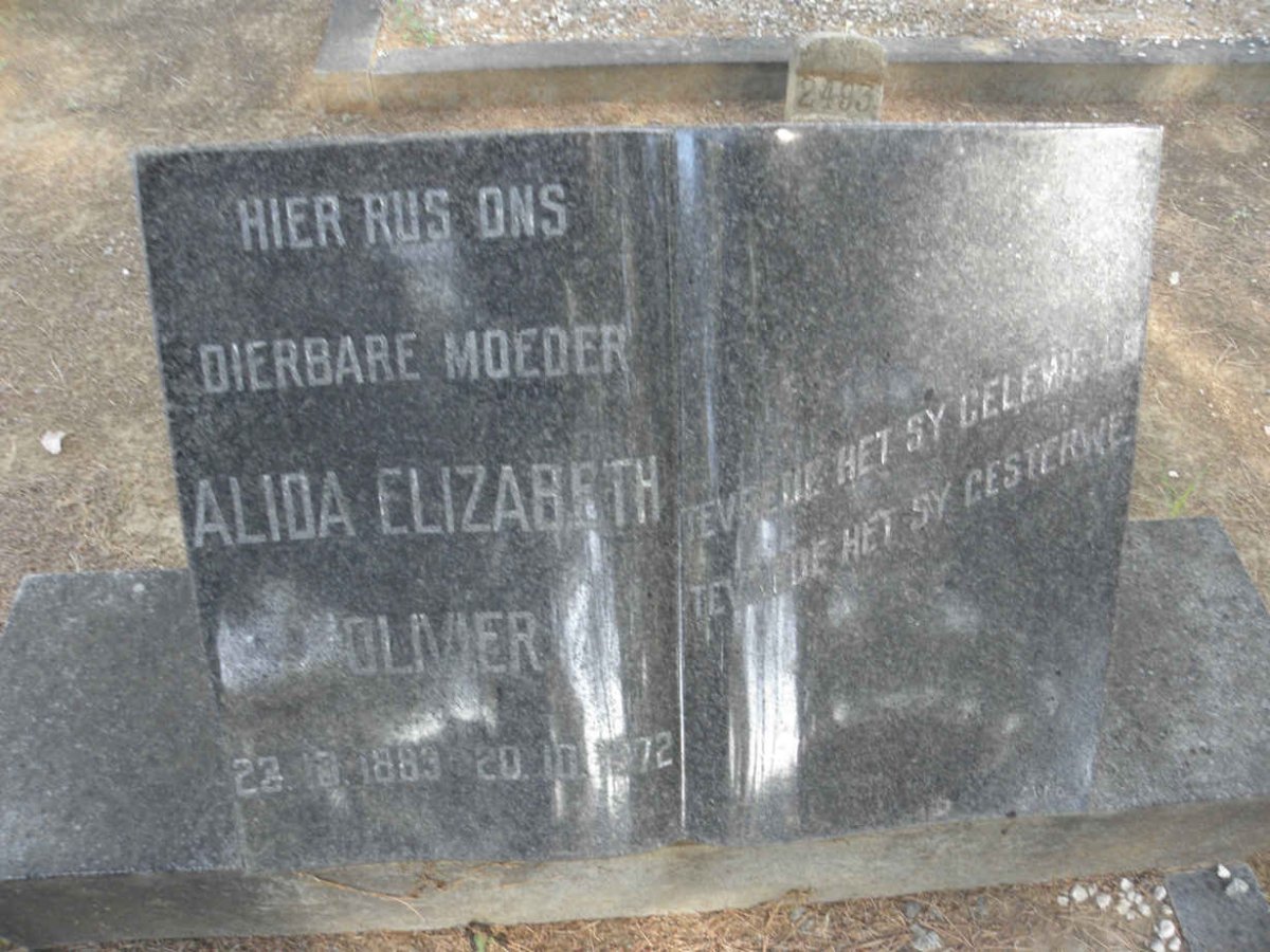 OLIVIER Alida Elizabeth 1883-1972