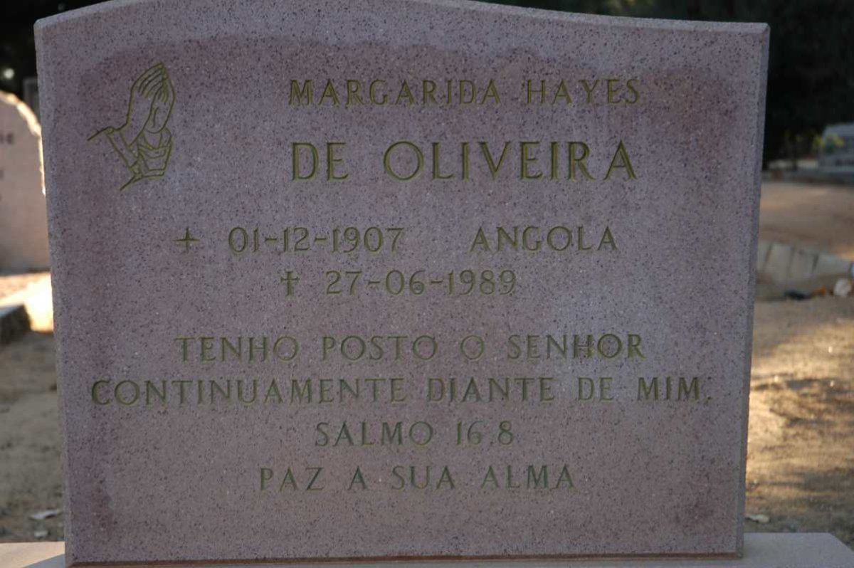 OLIVEIRA Margarida Hayes, de 1907-1989