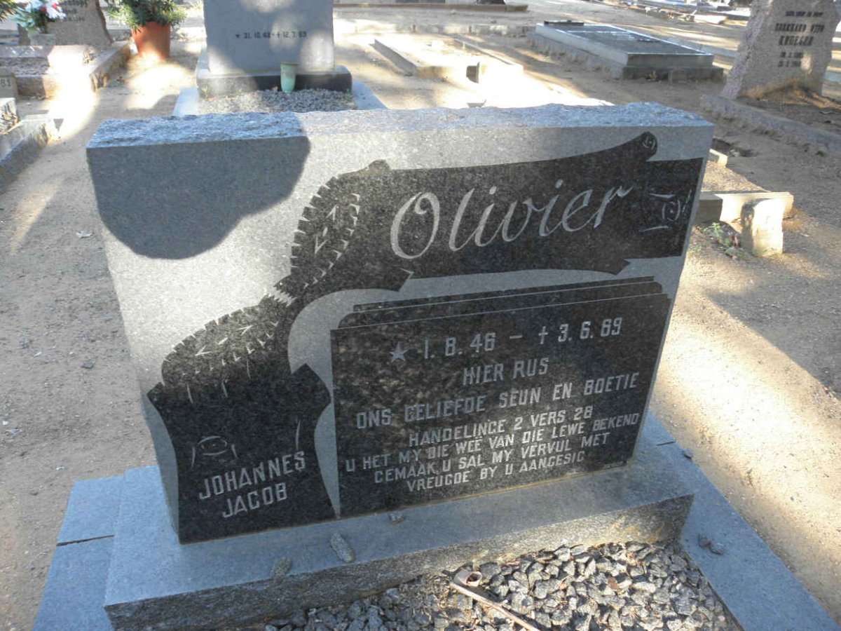 OLIVIER Johannes Jacob 1948-1969