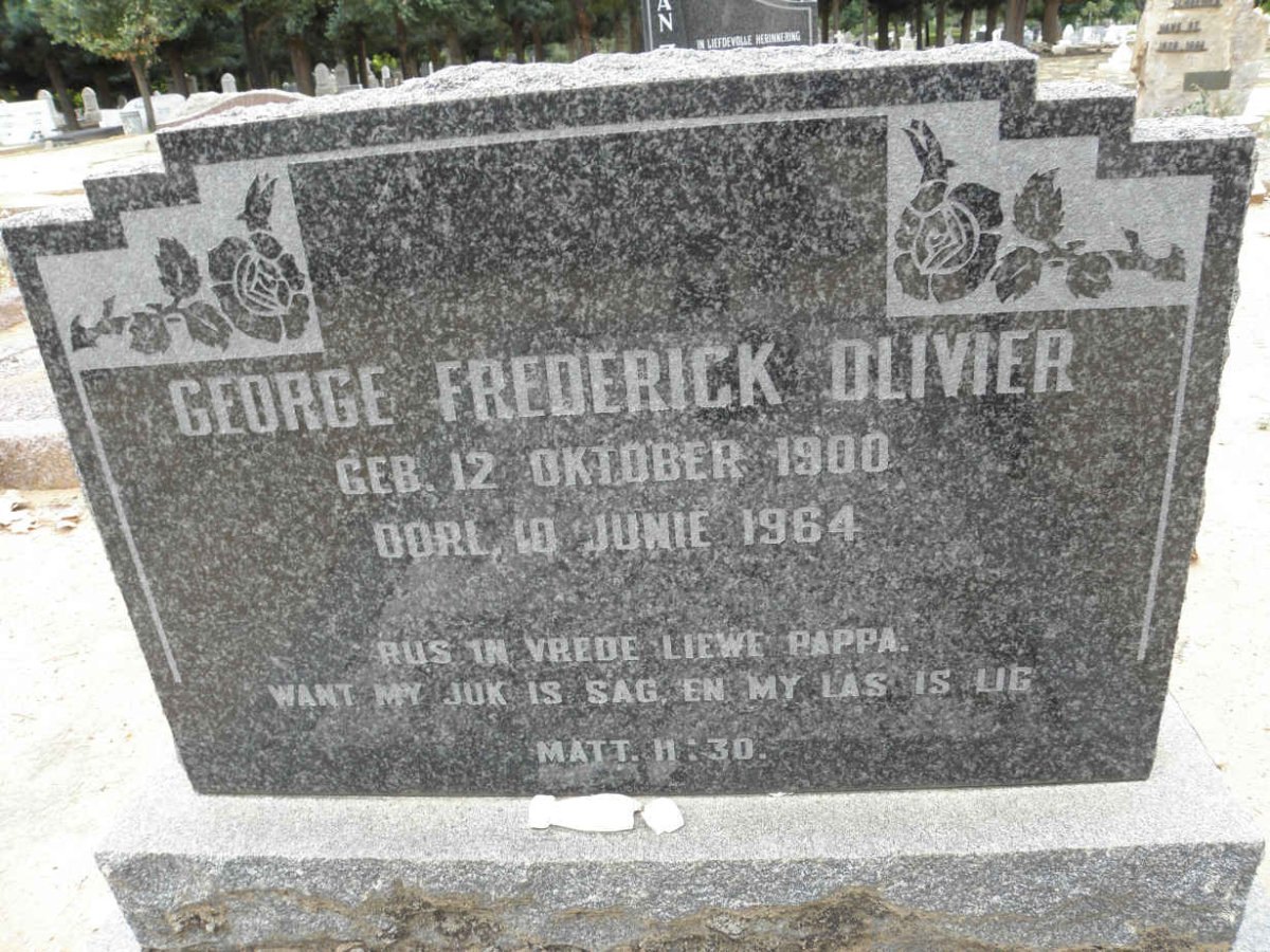 OLIVIER George Frederick 1900-1964
