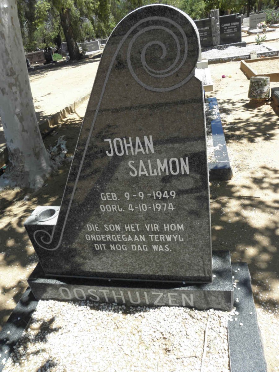 OOSTHUIZEN Johan Salmon 1949-1974