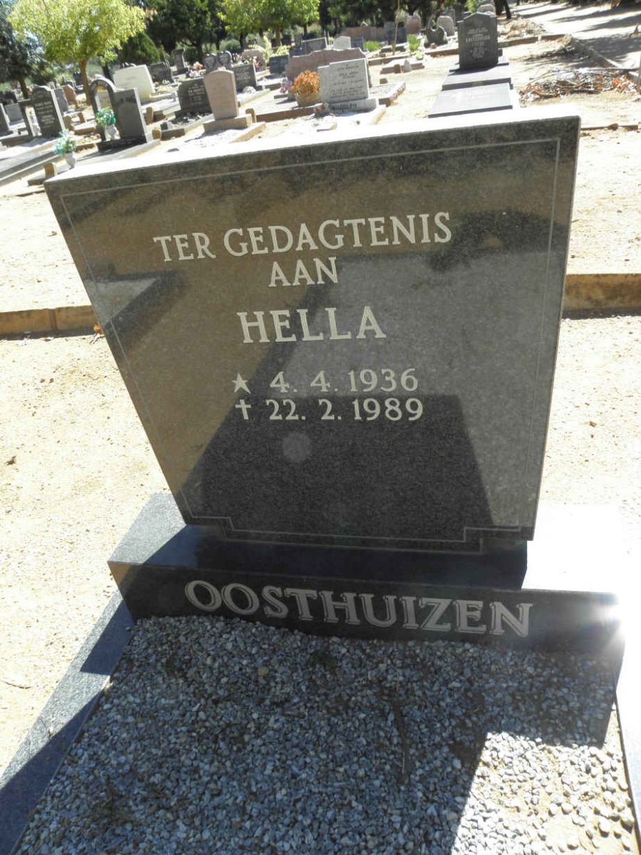 OOSTHUIZEN Hella 1936-1989
