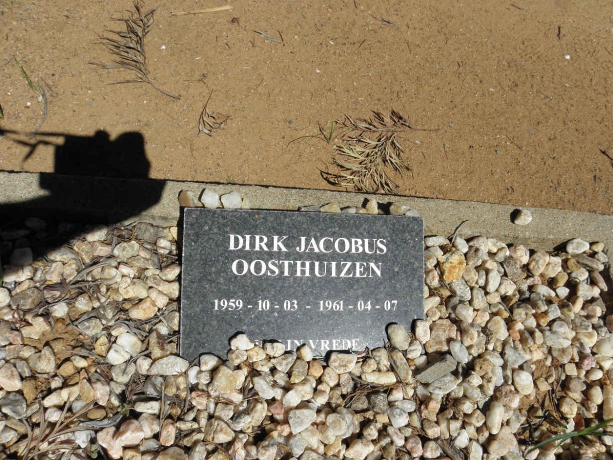 OOSTHUIZEN Dirk Jacobus 1959-1961