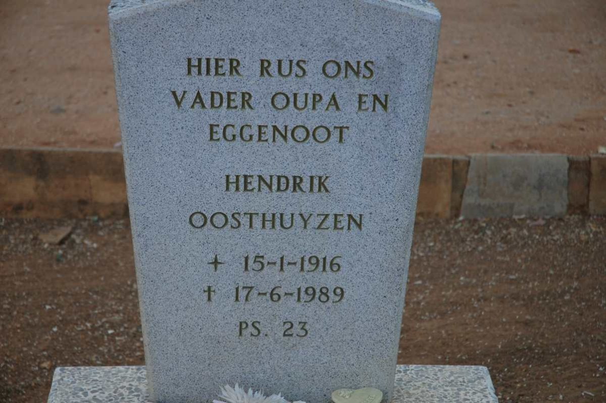 OOSTHUYZEN Hendrik 1916-1989