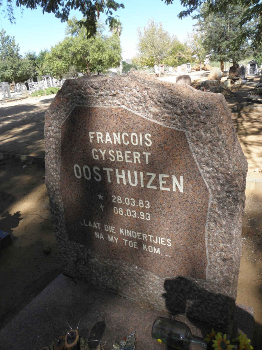 OOSTHUIZEN Francois Gysbert 1983-1993