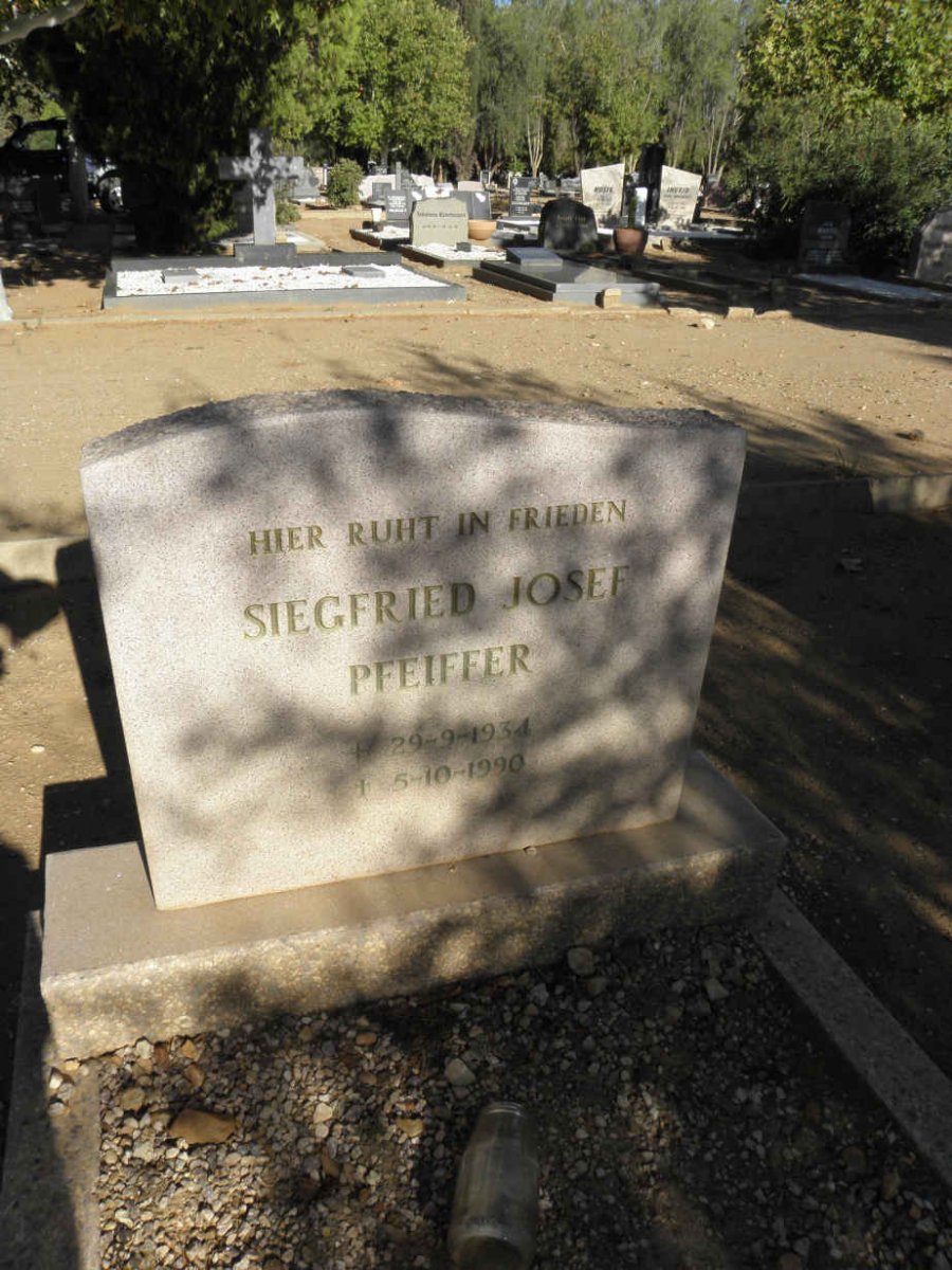 PFEIFFER Siegfried Josef 1934-1990
