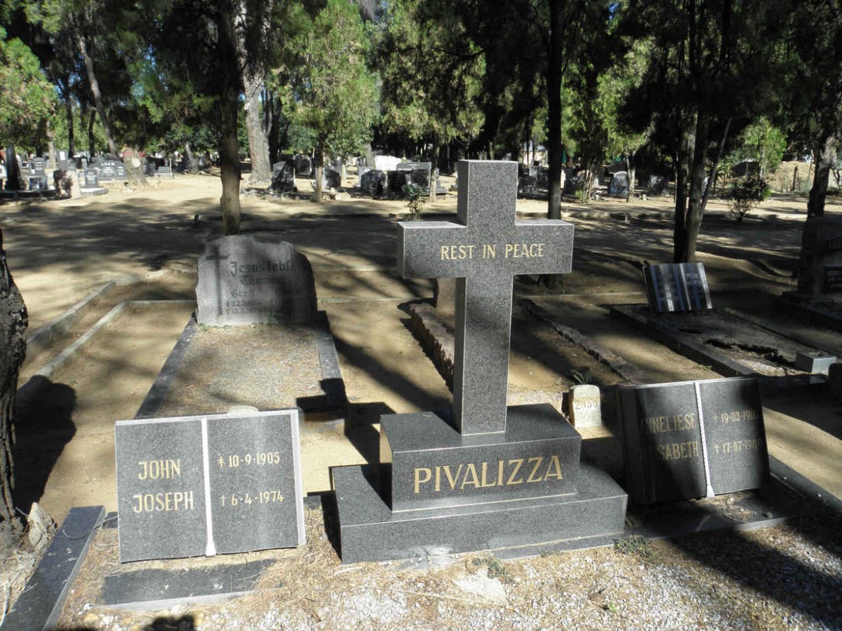 PIVALIZZA John Joseph 1905-1974 &amp; Anneliese Elisabeth 1910-1985