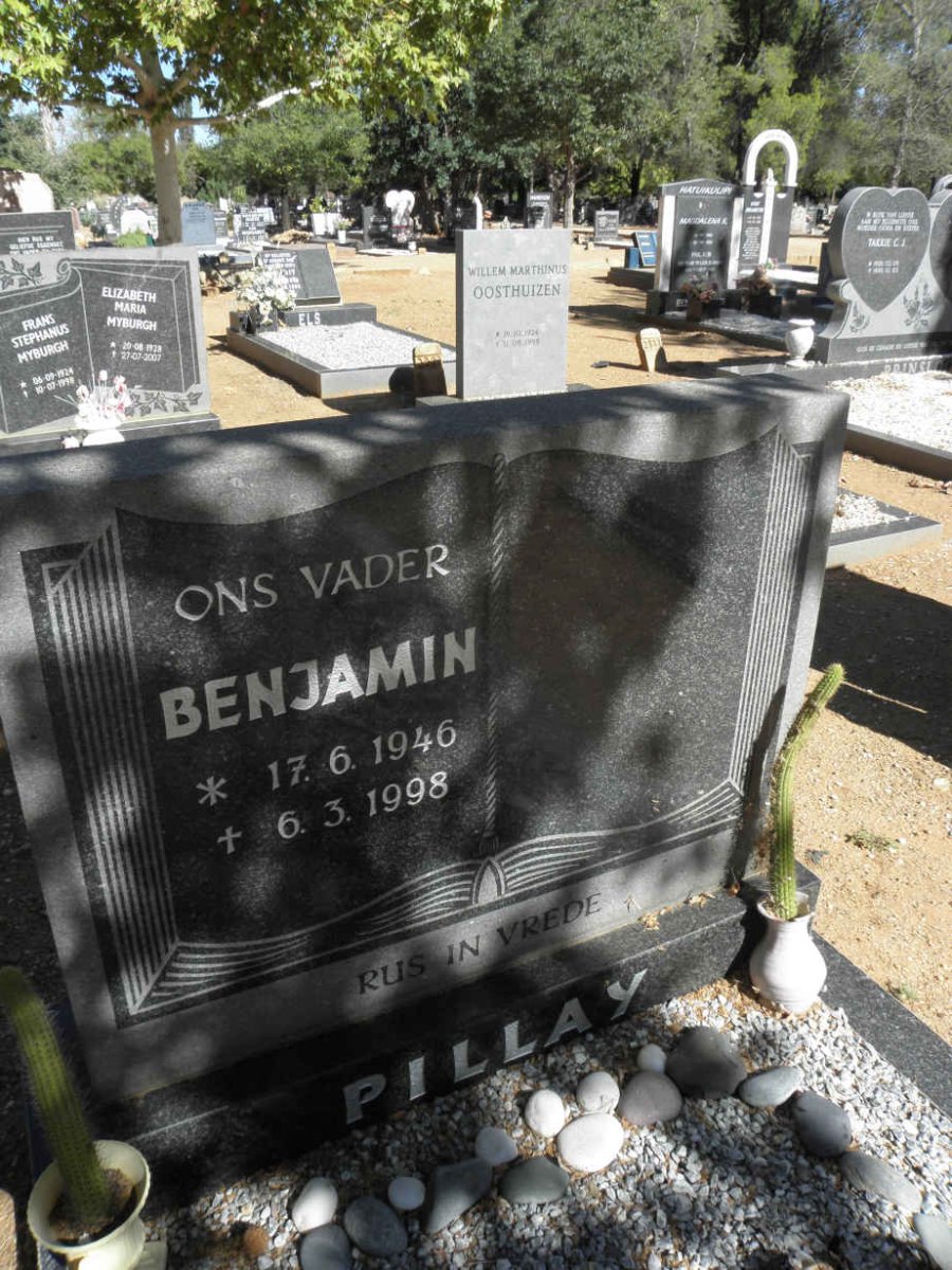 PILLAY Benjamin 1946-1998