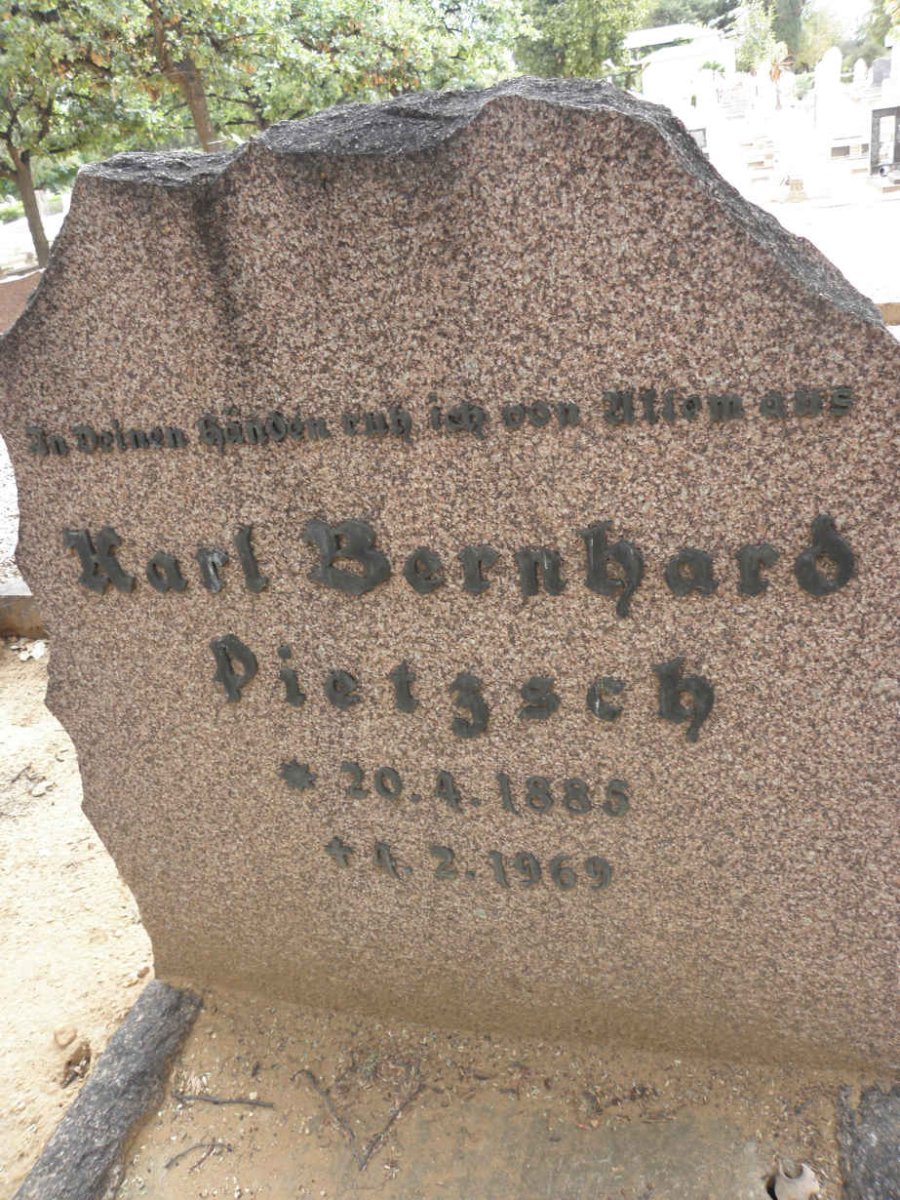 PIETZSCH Karl Bernhard 1885-1969