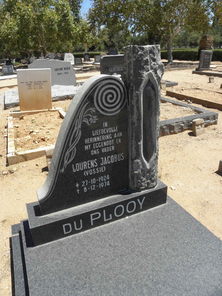 PLOOY Lourens Jacobus, du 1924-1974
