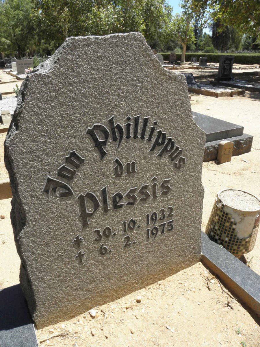 PLESSIS Jan Phillippus, du 1932-1975
