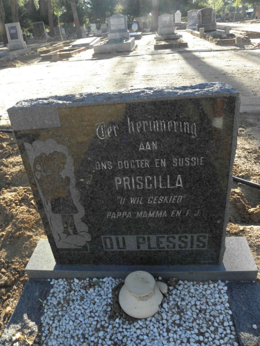 PLESSIS Priscilla, du 